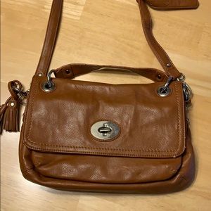 Brown Italian leather bag